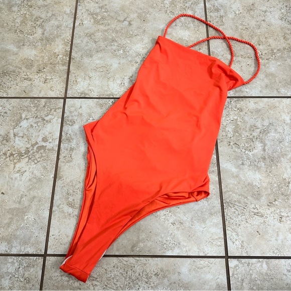 New Agua Bendita Kali Solid One-Piece Swimsuit size M - Picture 2 of 13